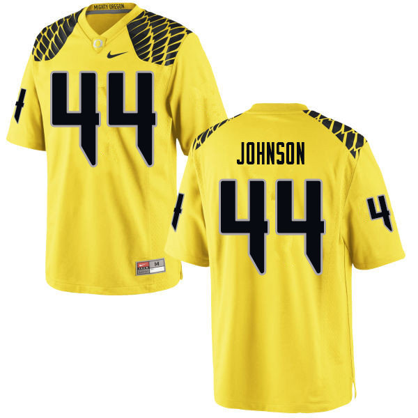 Men #44 D.J. Johnson Oregn Ducks College Football Jerseys Sale-Yellow - Click Image to Close